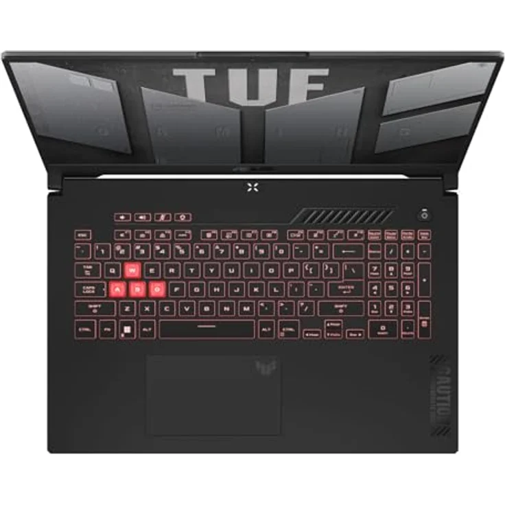 ASUS TUF Gaming A17 90NR0E35-M002Y0, Gaming Laptop mit AMD Ryzen 5 7535HS Prozessor, 16 GB RAM und GeForce RTX 4060, schwarz – Bild 3