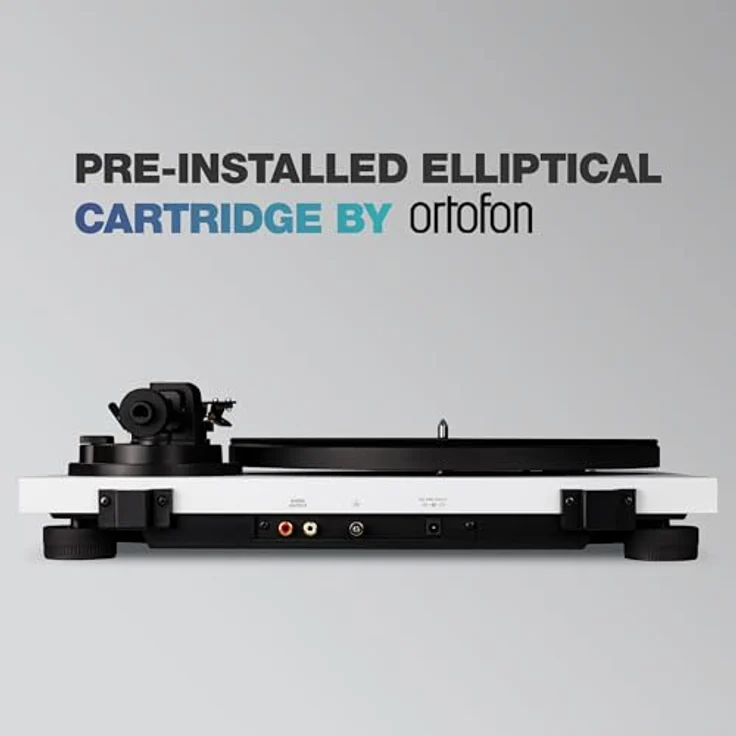 Reloop Turn 2-Wei Analoger HiFi Plattenspieler für Audio Puristen, Weiß – Bild 6