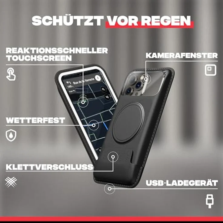 Shapeheart Magnetic Bike Mount XL, Smartphone Halterung mit starkem Magnetsystem für sicheren Halt – Bild 3