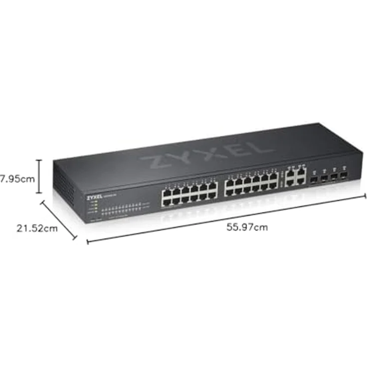Zyxel Gigabit Ethernet Smart-Managed Switch mit 24 Ports ohne Lüfter mit vier Gigabit-Combo-Ports und Hybrid Cloud-Modus, Lifetime [GS1920-24v2] – Bild 8