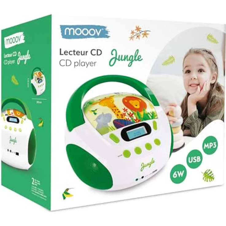 Metronic Radio-CD-Player für Kinder, Ozean, mit USB--SD--AUX-IN-Port Grün-Weiß – Bild 11