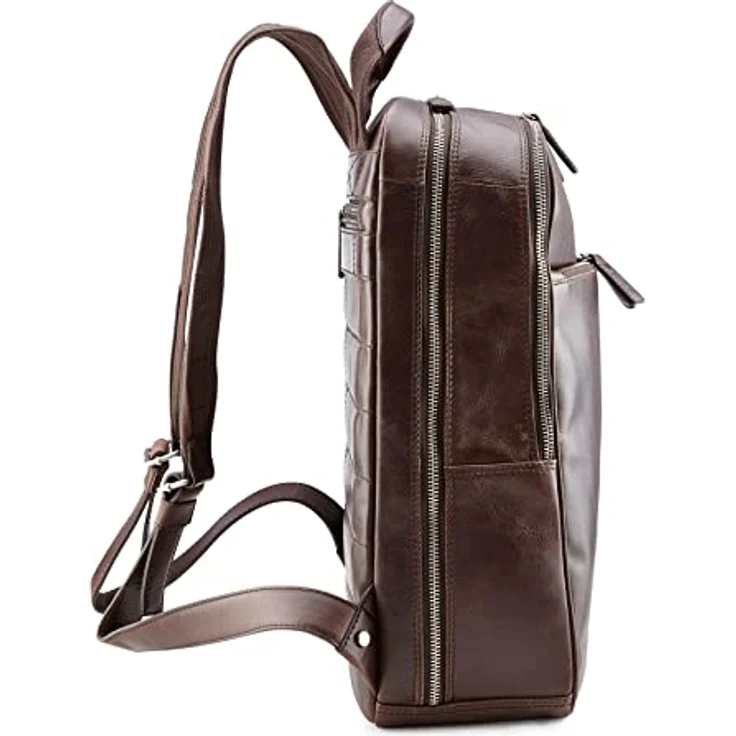 Picard Buddy Rucksack aus 100% Leder, mit Laptopfach für 39 cm, braun – Bild 4