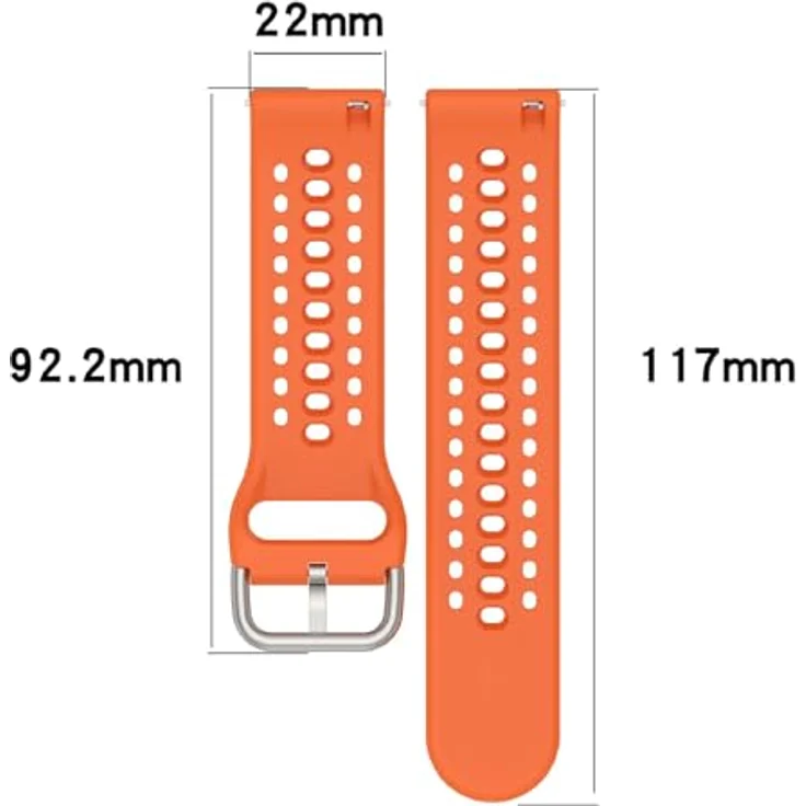 GIOPUEY Armband für Amazfit Bip 6/Bip 5/5 Unity/Balance/Balance 2, Weiches Silikon, Verschleißfest und Atmungsaktiv - weiß – Bild 5