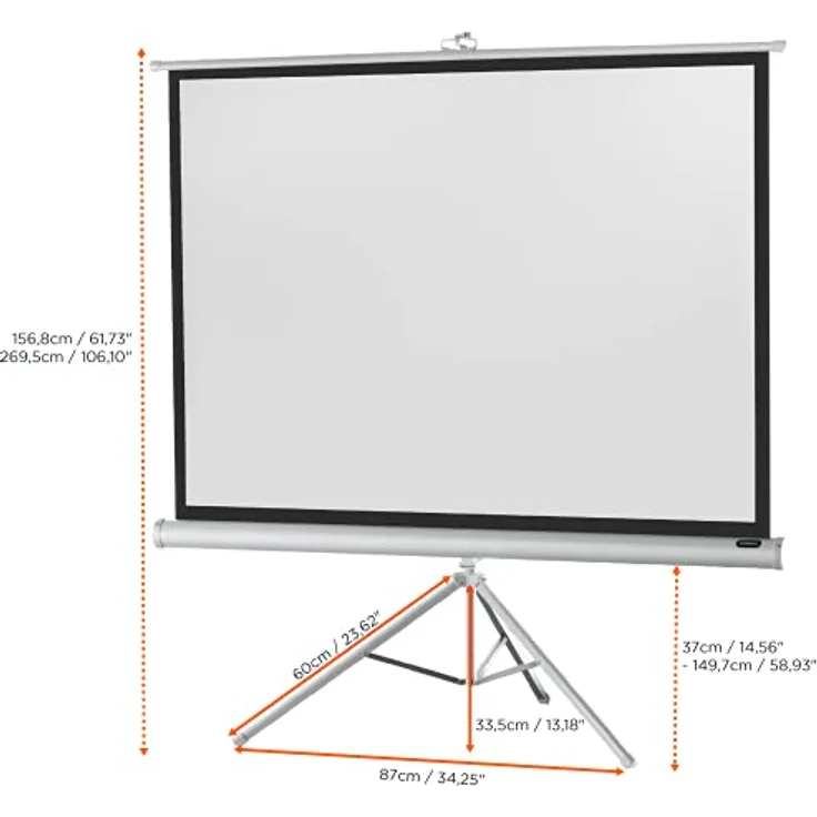Celexon Stativ Economy 133 x 100 White Edition – Bild 4