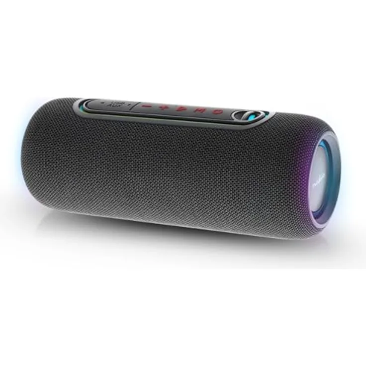 Nedis Bluetooth-Lautsprecher - max. Batteriespielzeit: 4 Std - Handgerät - 30 W - Stereo - Eingebaut, Schwarz