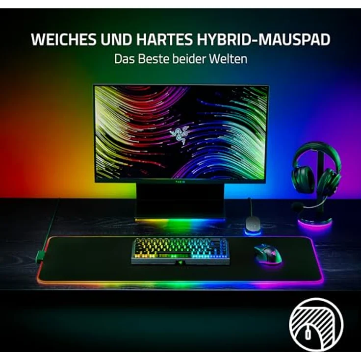Razer Strider Chroma mouse pad extended – Bild 4