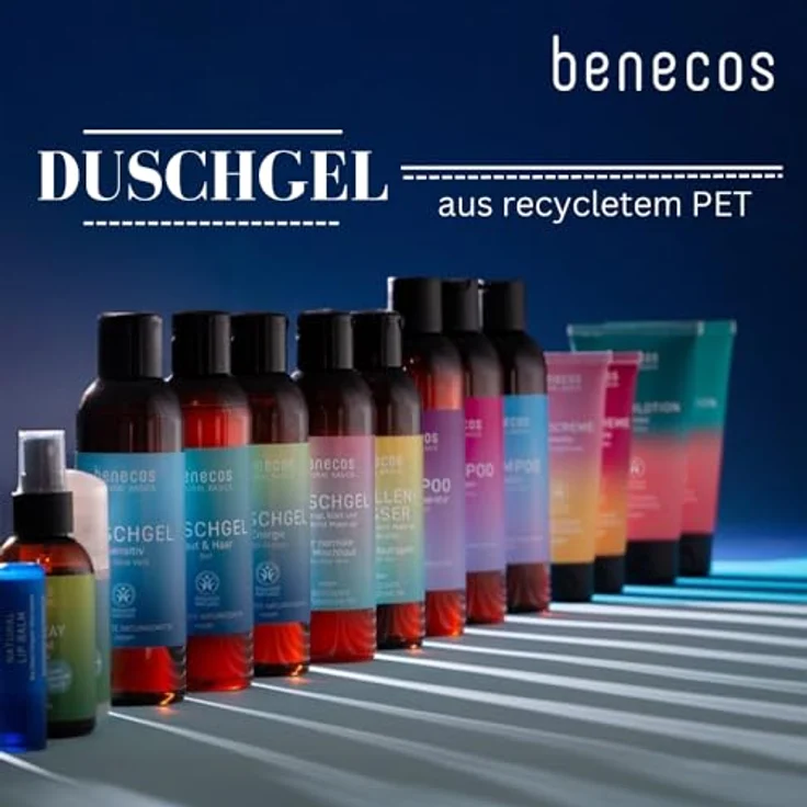 benecos Natural Basics - Duschgel Bio-Orange Energie - 200ml - vegan - derm. getestet, Orange – Bild 2