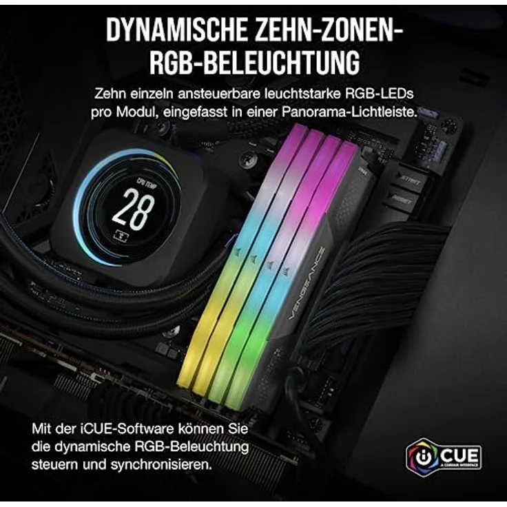Corsair Vengeance RGB DDR5-6000 C36 DC - 32GB (AMD EXPO) – Bild 4