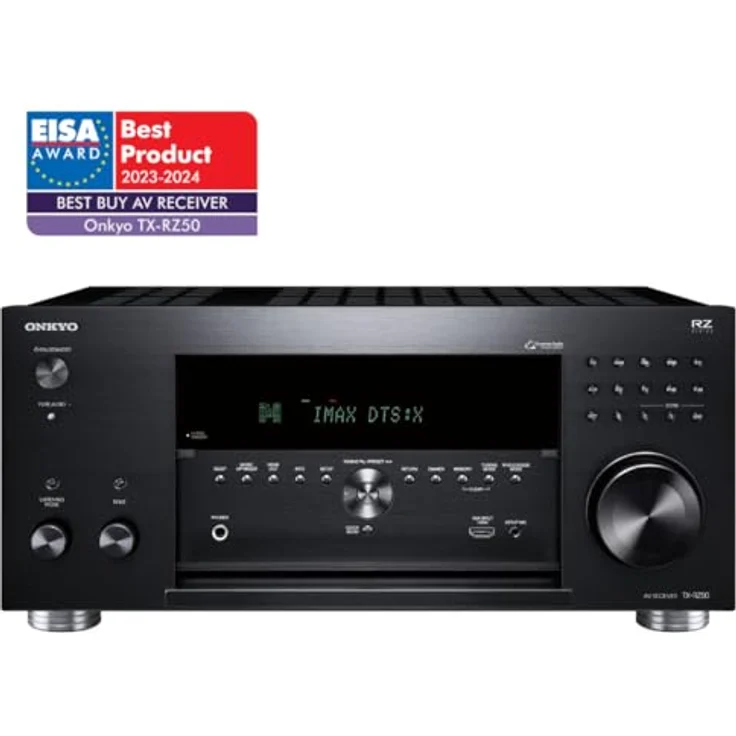 Onkyo TX-RZ50M2, 9.2 A/V-Netzwerk-Receiver mit 8K HDR, Dolby Atmos, DTS:X und Multi-Room Audio, schwarz – Bild 2