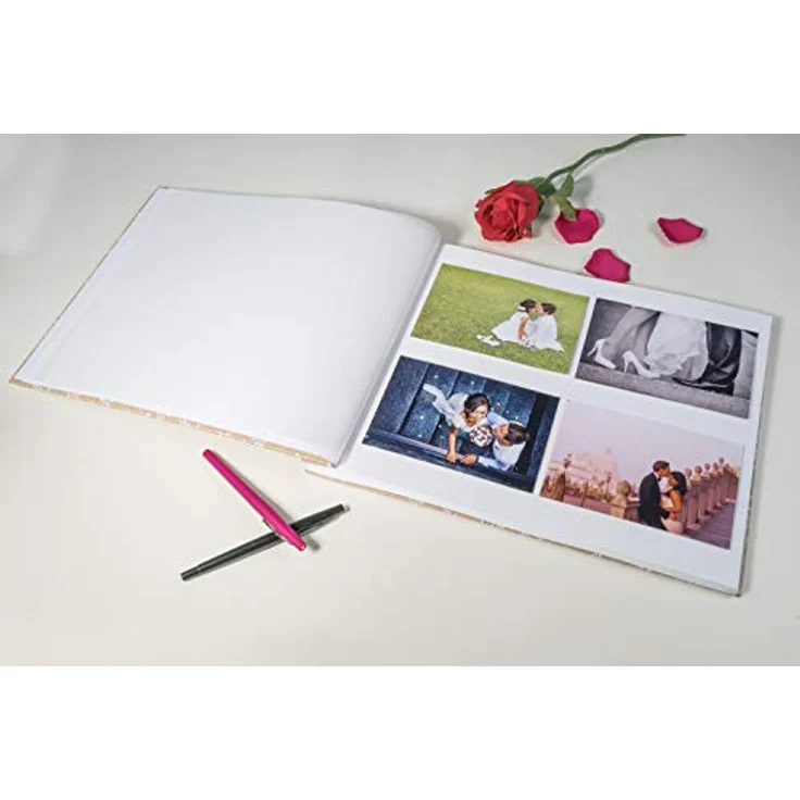 EXACOMPTA Fotoalbum Schraubenalbum 40 Seiten, weiß, 37x29cm, Kraftdesign mit Pflanzenmuster, 60234E – Bild 6