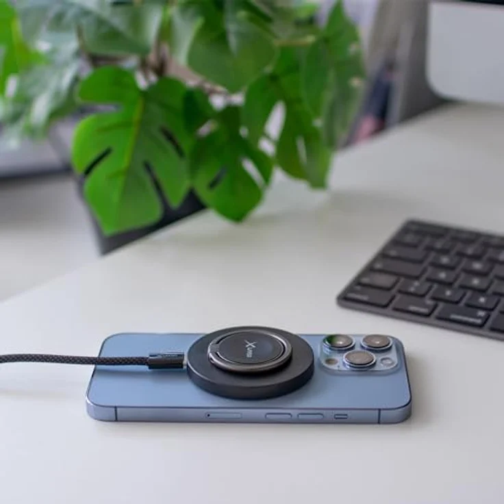 XLayer MagFix Pro 3-in-1 Ladestation Apple Wireless Charger I Ladepad mit Ringhalter I Magsafe Kompatibel I Magnetisch I kabelloses Laden von iPhone 15/14/13/12 Pro Watch 5/6/7/8/9/SE/Ultra, AirPods – Bild 4