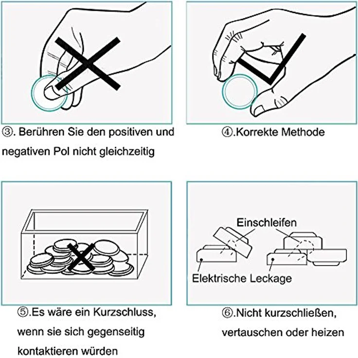 GutAlkaLi 40 Stück LR44 AG13 1.5V Alkaline Knopfzellenbatterien, quecksilberfrei, für Uhren und Spielzeug – Bild 4