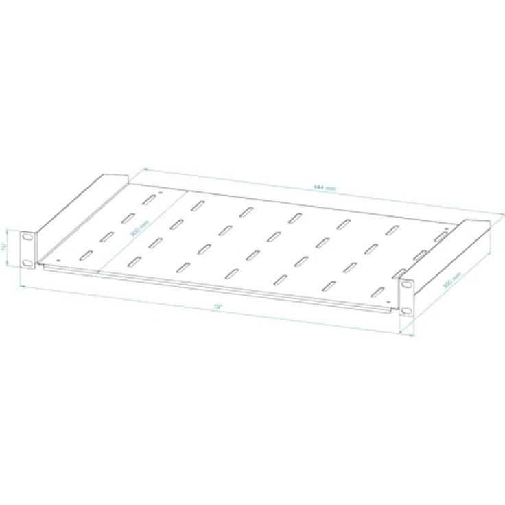 STALFLEX Server Netzwerkschrank 19 Zoll 1U 300mm, Stahl-Rack für professionelle IT-Umgebungen mit optimaler Belüftung und Kompatibilität zu Standard Racks – Bild 4