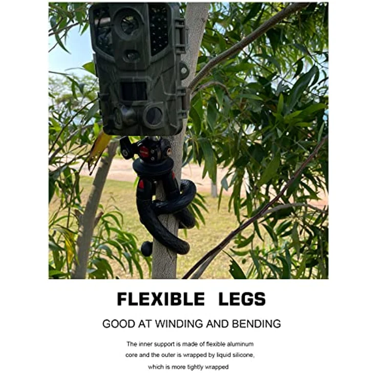 Kamera Stativ, Lammcou 3in1 Ministativ Kamera Handy Flexibel Leicht Stative Universal Robust Octopus Gorillapod Dreibeinstativ Ständer für Kamera Camcorder + Smartphone + Action Kamera, Tripod – Bild 5