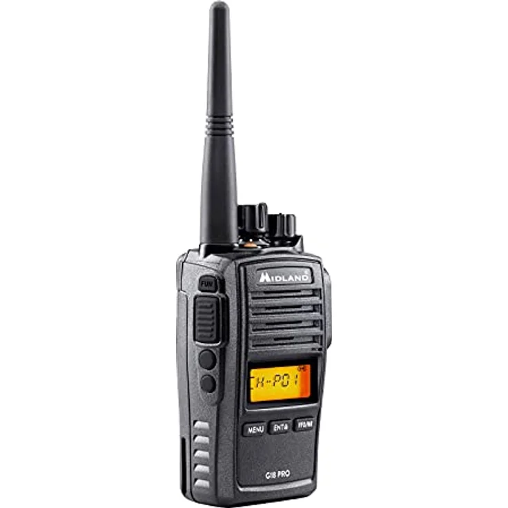 Midland Walkie Talkie G18 Pro PMR C1145.02, IP67, 16 Kanäle, 99 Kanalspeicher, 50 CTCSS und 105 DCS, 19 Stunden Akkulaufzeit – Bild 3