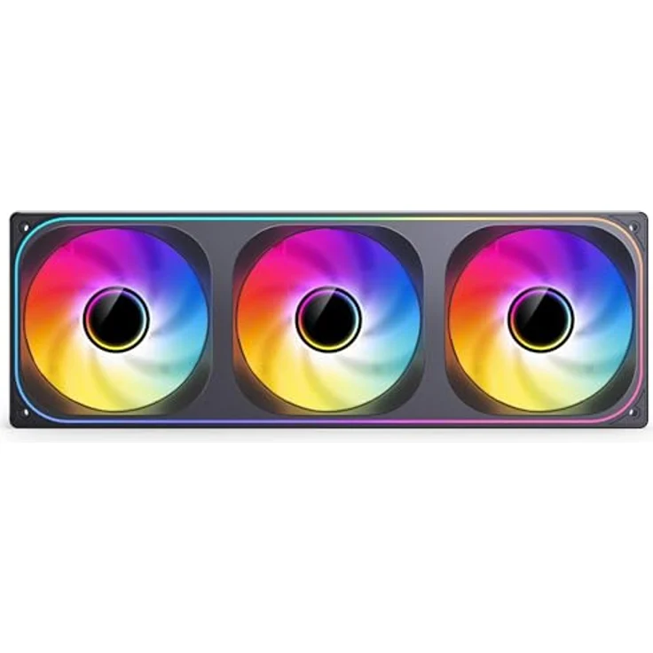Jonsbo ZB-360 Gehäuselüfter, PWM, ARGB - 360mm, schwarz mit Unendlichkeitsspiegel-Effekt – Bild 7