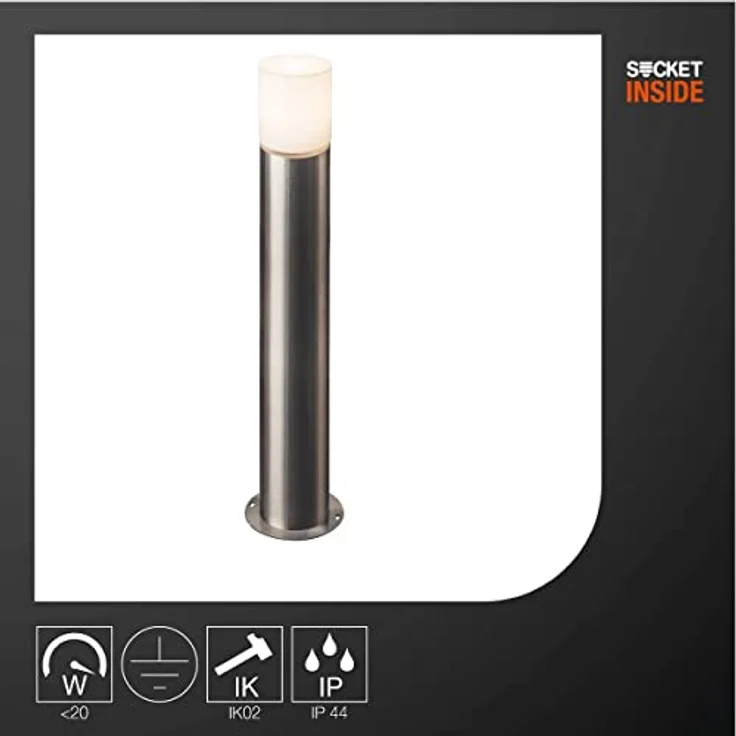 SLV ROX ACRYL 90 Pole, Outdoor Stehleuchte, IP44, Edelstahl 304, E27 max 20W – Bild 2