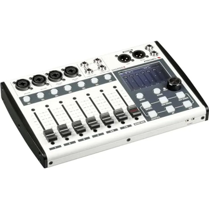 Proel Digipad 8, Digitaler 8-Kanal Mixer mit USB/BLUETOOTH Interface, 7 motorisierten Fadern und 3" Touchdisplay – Bild 2