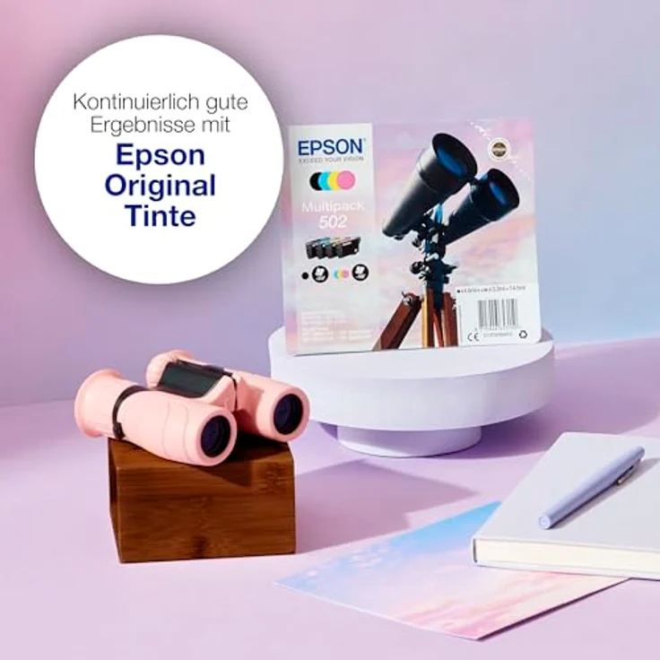 Epson Original 502 Tinte Fernglas, XP-5100 XP-5105 WF-2860DWF WF-2865DWF (Multipack 4-farbig) – Bild 3