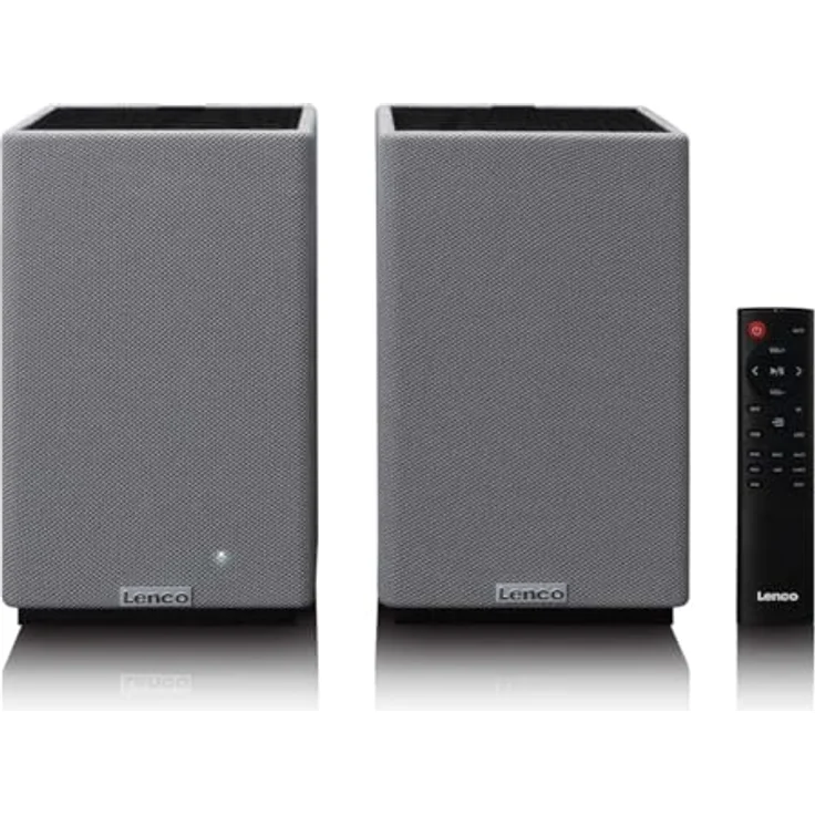 Lenco Aktiv Lautsprecher 2x40W, Bluetooth, USB, AUX, optischer Eingang, Schwarz – Bild 2