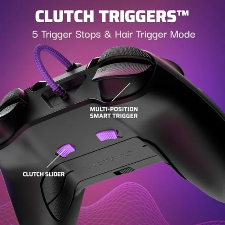 PDP LLC Victrix Gambit Prime Wired Controller für Xbox Series X, 8-mal schnellere Eingabereaktion, anpassbar, schwarz – Bild 4