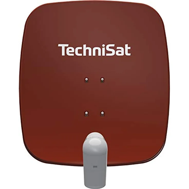 TechniSat SATMAN 65 PLUS UNYSAT-Universal-Quattro-Switch-LNB (DigitalSat-Antenne, Aluminium, HDTV, Quattro-Switch-LNB) ziegelrot