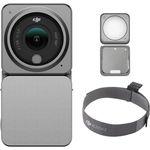 DJI Action 2 Power Combo (128 GB) & Magnetische Schutzhülle - Action-Kamera mit erweitertem Akku-Modul, 155° Sichtfeld, Magnetbefestigungen, Stabilisierungstechnologie