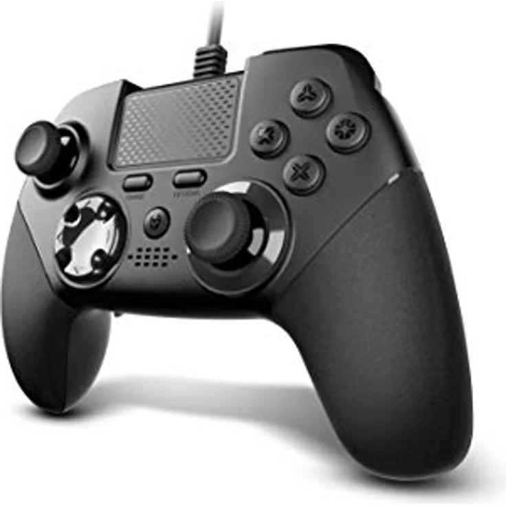 KROM KAISER Kabelgebundenes Gamepad, Wettkampfcontroller mit analogem Joystick, konfigurierbaren hinteren Sticks, kompatibel mit PC, PS3 und PS4 – Bild 2