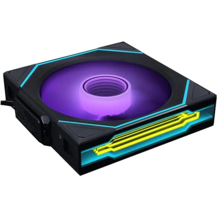 Lian Li UNI FAN SL-INF, 120mm Wireless Lüfter mit ARGB, PWM und hohem Airflow, schwarz – Bild 1