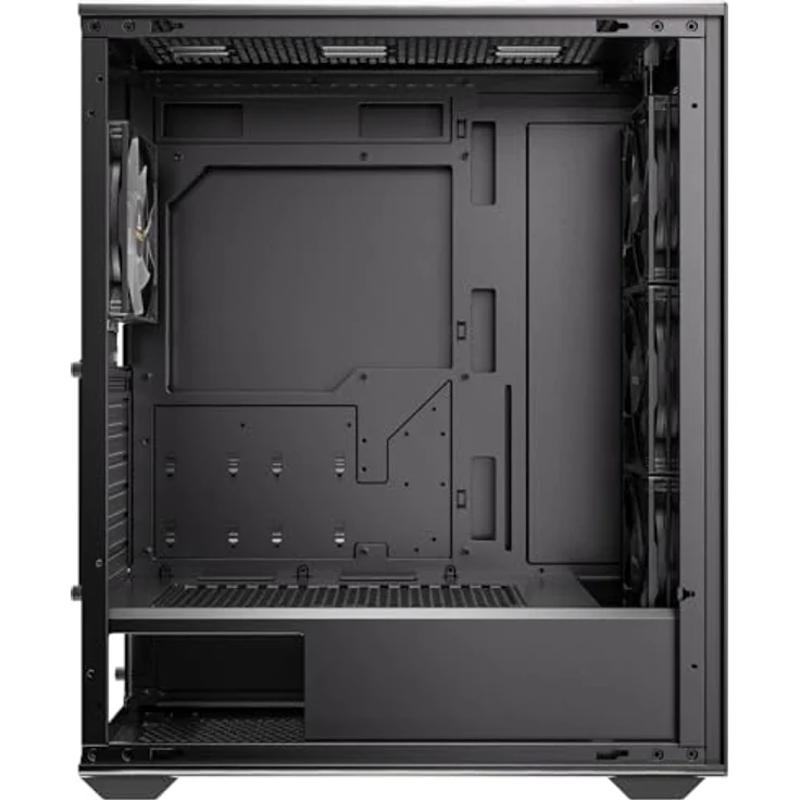 Antec AX85 ARGB, PC Gehäuse für mATX, ATX und ITX mit 4 vorinstallierten ARGB-Lüftern und Tempered-Glas-Seitenpaneel, Schwarz – Bild 8