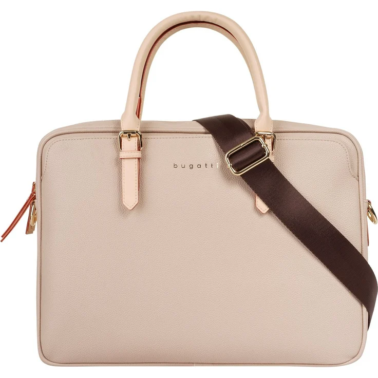 Bugatti Aktentasche ELLA, Laptop-Tasche mit Kartenfächern und Trolleyhalterung, violett