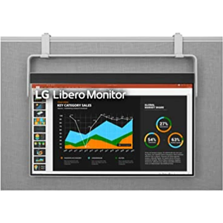 LG Electronics 27-Zoll-QHD-Monitor „Libero'' mit Abnehmbarer Full-HD-Webcam, Silber – Bild 2