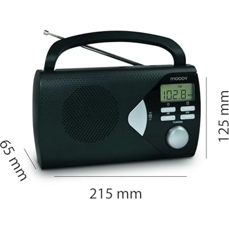 Metronic 477205 Tragbares Radio Schwarz – Bild 6
