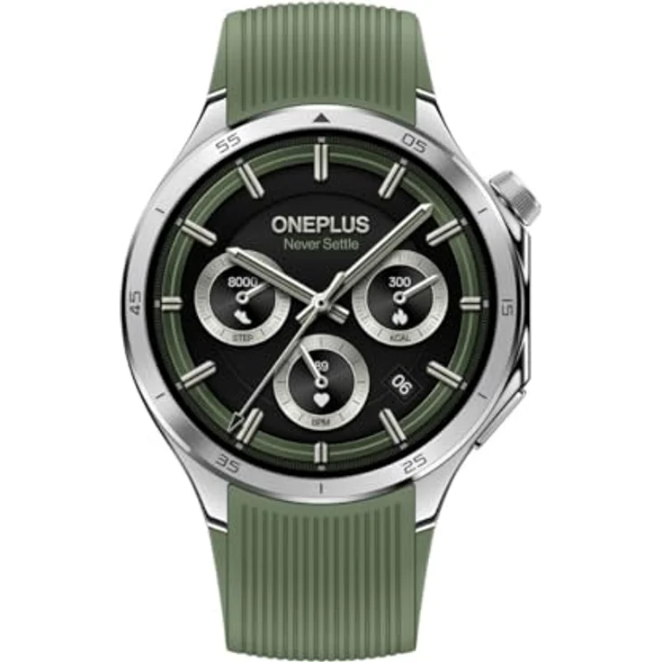 OnePlus Watch 3, 47 mm Smartwatch mit Bluetooth, grün (Emerald Titanium) – Bild 2