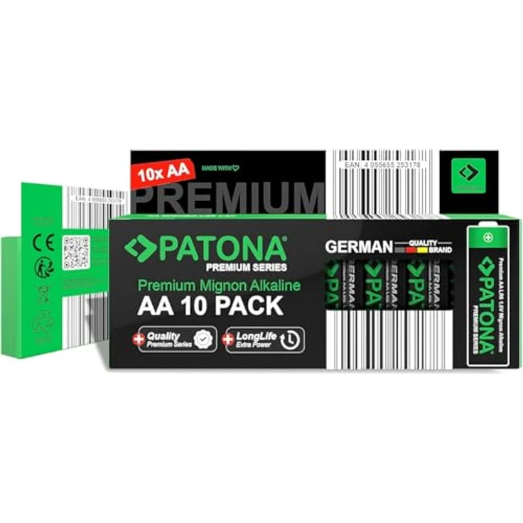 PATONA Premium 40x AA Mignon Batterien 1,5V Alkaline, Hochleistungsenergie für anspruchsvolle Geräte – Bild 3