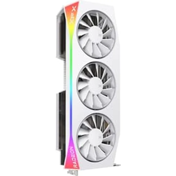 XFX Mercury AMD Radeon RX 9070XT OC White Magnetic Air Edition Grafikkarte mit RGB 16GB GDDR6 HDMI 3xDP, AMD RDNA™ 4 (RX-97TMARGW9) – Bild 2