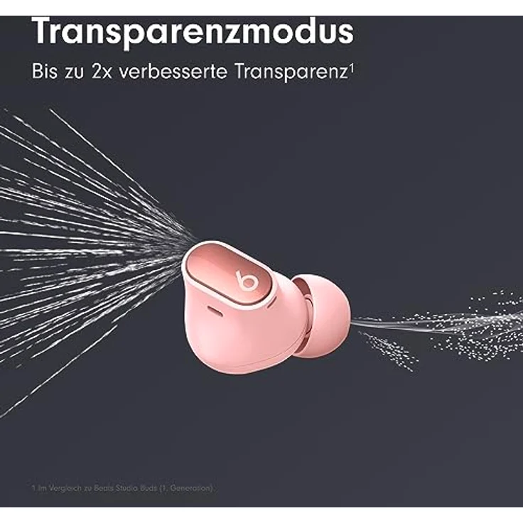 Beats Studio Buds + (2023) – Komplett kabellose Noise Cancelling In-Ear Kopfhörer, verbesserte Apple & Android Kompatibilität, Schweiß-beständige Bluetooth Kopfhörer - Space Pink – Bild 5