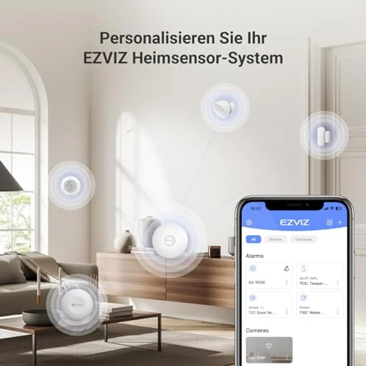 EZVIZ New Home Gateway A3, Smart Home Hub mit ZigBee Unterstützung, Steuerung für bis zu 64 Geräte, Weiss – Bild 5