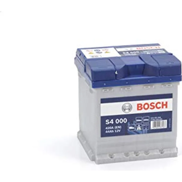 Bosch S4000 547400, 44 Ah Starterbatterie, 12 V, 420 A, Blau/Grau, 175 mm