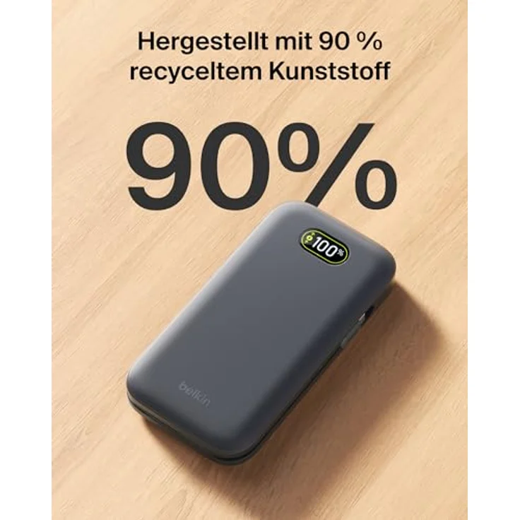 Belkin BOOST Charge Laptop Power Bank 27.000mAh, 240W, USB-C mit Kabel, für bis zu 3 Geräte, digitale Ladestatusanzeige, Handgepäck zugelassen – Bild 11