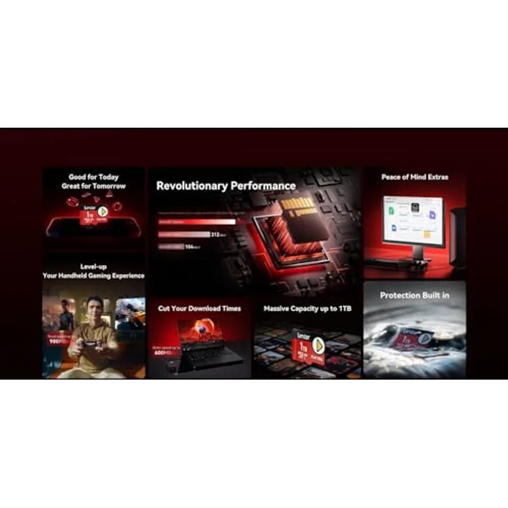 Lexar microSD Express 7.1 PLAY Pro 1 TB, Hochgeschwindigkeits-Speicherkarte für Spiele und Multimedia – Bild 3