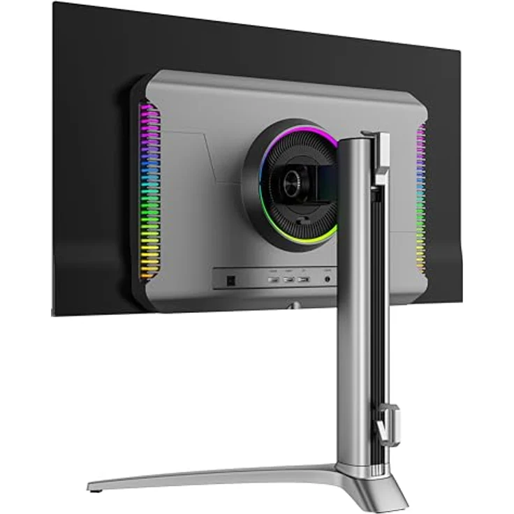 LC-POWER LC-M27UO – 26,5" QD-OLED 4K Gaming-Monitor, 240 Hz, 0,03 ms, HDMI 2.1, DisplayPort, KVM-Funktion, RGB-Beleuchtung, höhenverstellbar – Bild 5