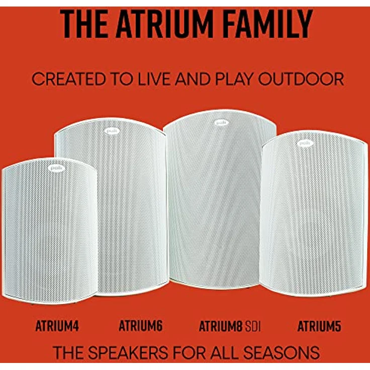 Polk Audio Atrium 5 sats Außen-Lautsprecher (100 W) weiß Außenlautsprecher - 100 Watt - weiß – Bild 6
