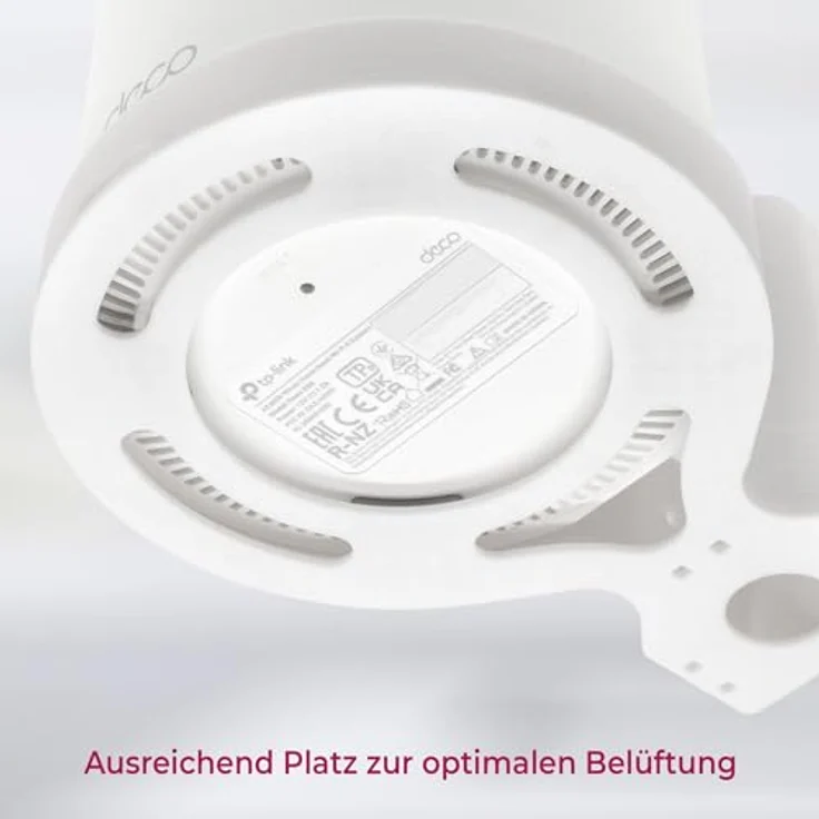 Mobilefox 3X Wandhalterung für TP-Link Deco X50 AX3000, Weiß, inkl. Montagematerial – Bild 3