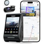 VIOFO A229 Pro 4K + 2K Dual STARVIS 2, HDR Vorne hinten Dashcam Auto, Sprachsteurung & 5GHz Wi-Fi Wlan Autokamera, Ultrapräzises GPS mit CPL Filter, Super Nachtsicht 2.0, Sprachausgabe, bis 512 GB Max