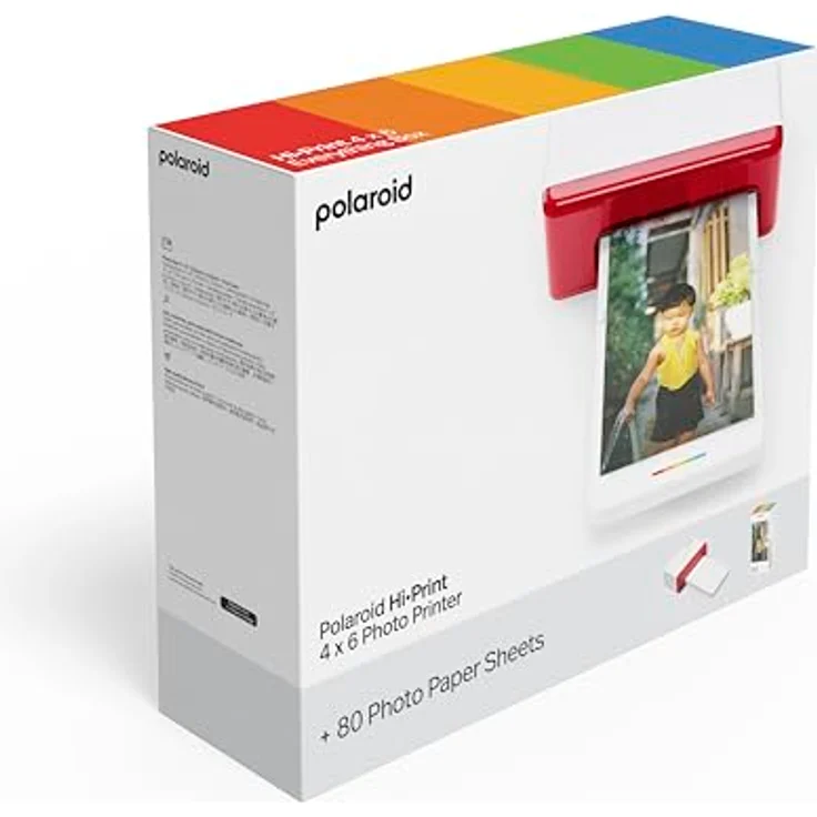 Polaroid - Everything Box Hi Print 4x6 - Bluetooth-Fotodrucker in Postkartengröße, langlebige Farbe - Weiß – Bild 2
