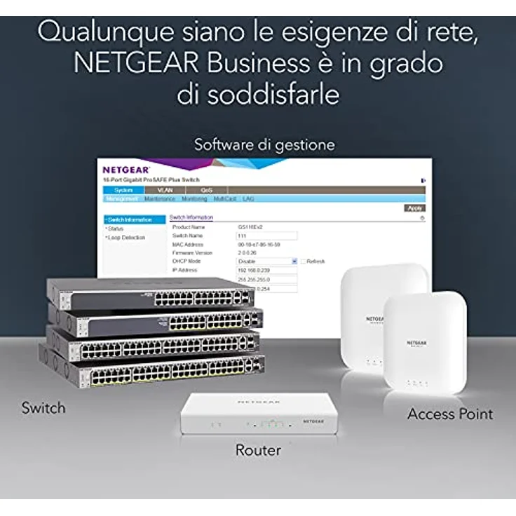 Netgear GS108E 8-Port Gigabit Ethernet LAN Switch Smart Managed Plus (robustes und lüfterloses Metallgehäuse, für Desktop mit ProSAFE-Lifetime-) schwarz – Bild 5