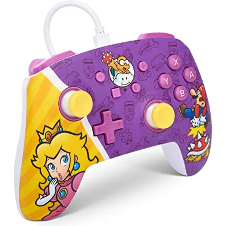 Verbesserter kabelgebundener PowerA-Controller für Nintendo Switch – Princess Peach Battle – Bild 3