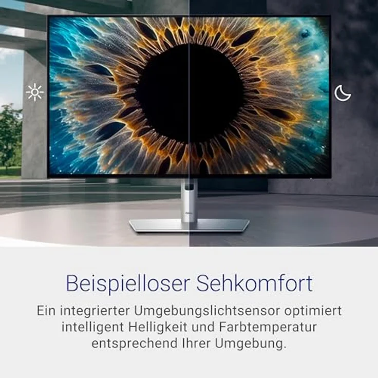 Dell U2724D UltraSharp 27 Zoll QHD Monitor, 120Hz, IPS Black, 5ms, 98% DCI-P3, USB-C, DisplayPort, HDMI, 3 Jahre Garantie, Silber – Bild 2