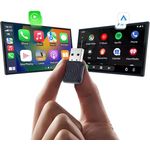 Carlinkit Wireless CarPlay & Android Auto MINI-Ultra Adapter, 2-in-1 Wireless Adapter mit USB-A und Typ-C, OTA-Upgrade, kompaktes Mini-Stick-Design
